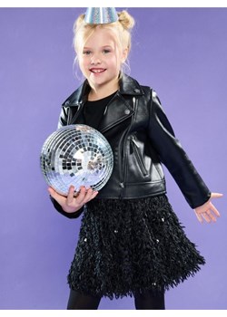 Sinsay - Spódnica mini z połyskującymi aplikacjami - czarny Sinsay Sinsay - kod rabatowy