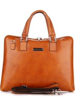 Torebki Skórzane VITTORIA GOTTI Made in Italy Aktówka Damska A4 Ruda (kolory) Vittoria Gotti pomaranczowy PaniTorbalska - kod rabatowy