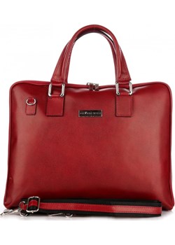 Torebki Skórzane VITTORIA GOTTI Made in Italy Aktówka Damska A4 Czerwona (kolory) Vittoria Gotti czerwony PaniTorbalska - kod rabatowy