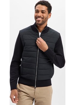 BOSS Kardigan z wełny dziewiczej - Hernesto Mężczyźni wełna ze strzyży czarny vangraaf - kod rabatowy