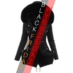 Kurtka damska długa z kapturem  - zdjęcie produktu