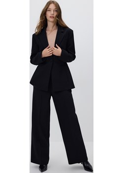 Reserved - Spodnie w kant - czarny Reserved Reserved - kod rabatowy