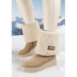 Botki Born2be casualowe na zimę na koturnie  - zdjęcie produktu