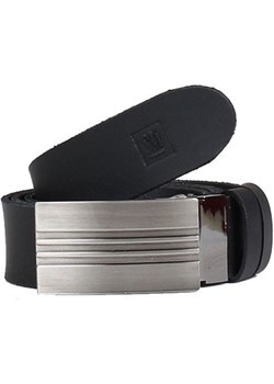 czarny skórzany pasek męski 3,5cm z klamrą Słoń Torbalski Słoń Torbalski okazja - kod rabatowy