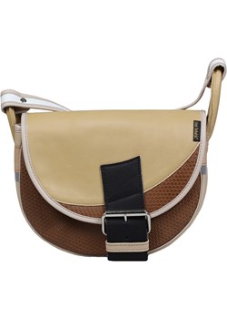 beżowo żółta damska torebka listonoszka skórzana na ramię Freshman Mi wyprzedaż Słoń Torbalski - kod rabatowy