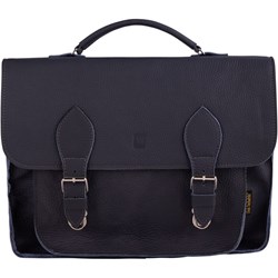 Torba męska czarna skórzana  - zdjęcie produktu