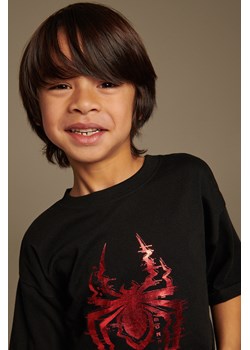 Reserved - T-shirt Spider-Man - Czarny Reserved Reserved - kod rabatowy