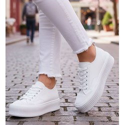 Trampki damskie Pantofelek24 z niską cholewką sportowe wiązane  - zdjęcie produktu