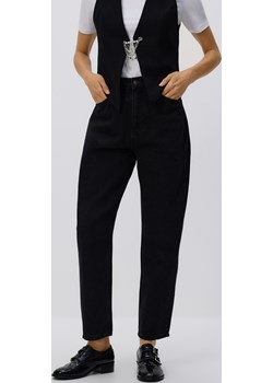 Reserved - Jeansy mom fit - czarny Reserved Reserved - kod rabatowy