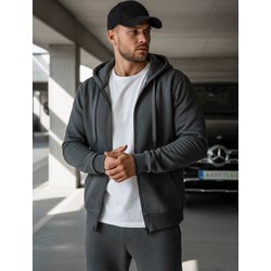 Bluza męska Dstreet szara z bawełny  - zdjęcie produktu