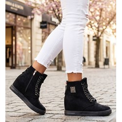 Botki casualowe wiązane  - zdjęcie produktu