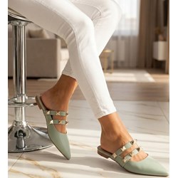 Klapki damskie na płaskiej podeszwie casual  - zdjęcie produktu