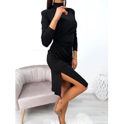 Modnakiecka.pl sukienka z długim rękawem jesienna dopasowana na sylwestra  - zdjęcie produktu