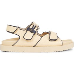 Sandały damskie beżowe Tommy Hilfiger casual płaskie z klamrą  - zdjęcie produktu