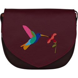 Listonoszka w stylu młodzieżowym z haftem skórzana  - zdjęcie produktu