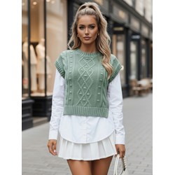 Sweter damski Dstreet z okrągłym dekoltem  - zdjęcie produktu