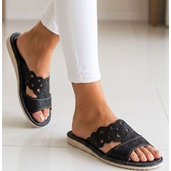 Klapki damskie płaskie bez zapięcia casual na wiosnę  - zdjęcie produktu