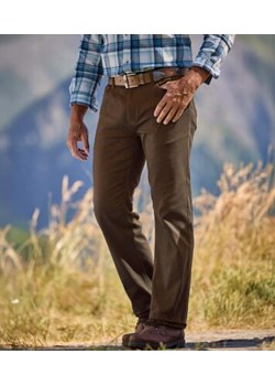 Brązowe spodnie stretch Regular Atlas For Men Atlas For Men wyprzedaż - kod rabatowy