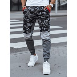 Spodnie męskie Dstreet szare bawełniane we wzór moro  - zdjęcie produktu