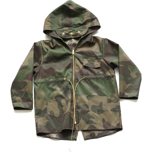 Kurtka moro kids showroom pl szary jesień w Domodi kurtka przeciwdeszczowa chłopięca moro