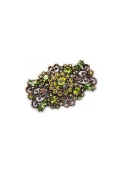 Broszka olivine kiara-sztuczna-bizuteria-jablonex zielony - kod rabatowy