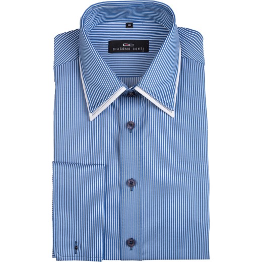 LAZZARO slim 131101 giacomo conti niebieski dopasowane w lazzaro koszule meskie