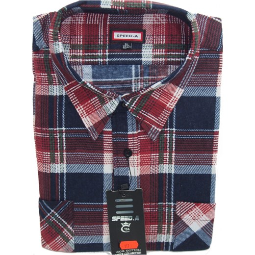 DUŻA NADWYMIAROWA KOSZULA FLANELOWA! 4XL 4748 F17 Speed.A DUŻA NADWYMIAROWA KOSZULA FLANELOWA! 4XL 4748 F17 Speed.A