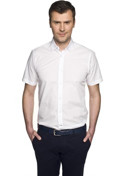 koszula versone 9001 krótki rękaw custom fit biały Recman Recman - kod rabatowy
