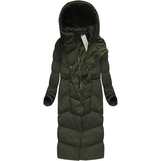 PŁASZCZ ZIMOWY Z PUCHEM NATURALNYM KHAKI (7086) szary Ljr goodlookin.pl PŁASZCZ ZIMOWY Z PUCHEM NATURALNYM KHAKI (7086) szary Ljr goodlookin.pl