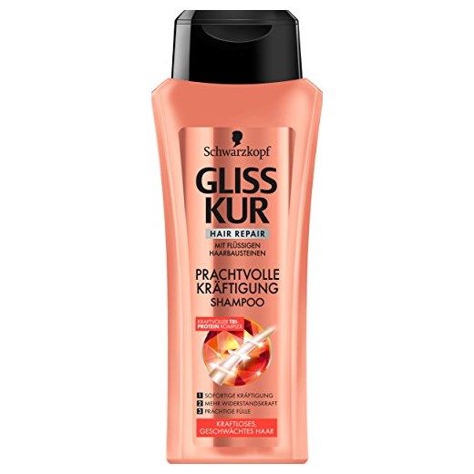 Gliss Kur Total Repair Shampoo – 6er Pack (6 X 250 Ml), Für Trockenes, Strapaziertes Haar