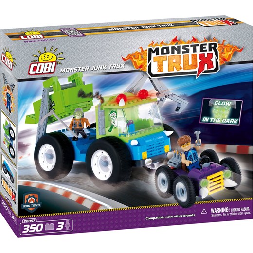 Klocki Cobi Monster Trux Dzika śmieciarka Cobi 20057 Fioletowy