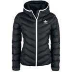 Adidas Slim Jacket Kurtka zimowa damska czarnybiały szary EMP