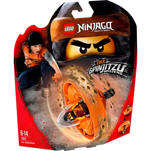 Klocki Lego Ninjago Cole Mistrz Spinjitzu 70637 Pomaranczowy