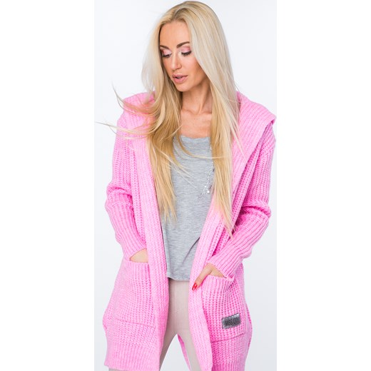 70% ZNIŻKI Sweter z warkoczowym wiązaniem fluo różowy 70% ZNIŻKI Sweter z warkoczowym wiązaniem fluo różowy