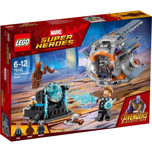 Klocki Lego Marvel Poszukiwanie Broni Thora 76102 Oficjalny Sklep Allegro