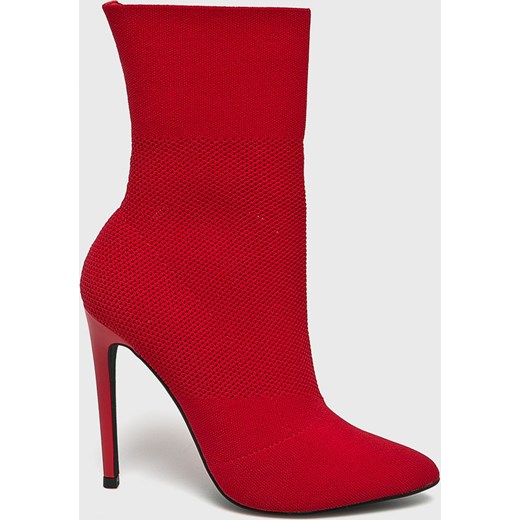 Botki Steve Madden eleganckie bez wzorów na jesień bez CENTURY Botki na obcasie Steve Madden red z kategorii