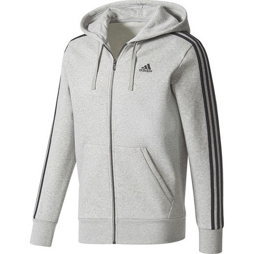 Bluza męska Essentials 3 Stripes Fleece Adidas (jasnoszara) okazja SPORT SHOP.pl