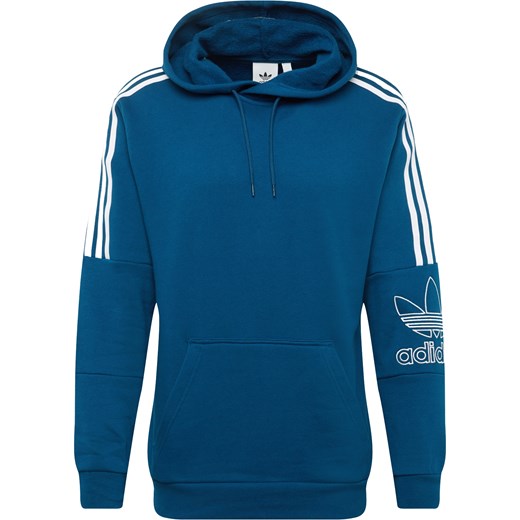 Bluza sportowa Adidas Originals niebieska z napisami
