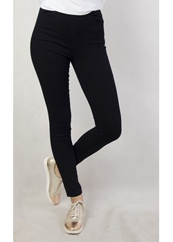 Granatowe spodnie skinny z gumą w pasie Olika olika.com.pl - kod rabatowy
