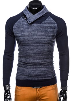 SWETER MĘSKI 148E - GRANATOWY Edoti.com - kod rabatowy