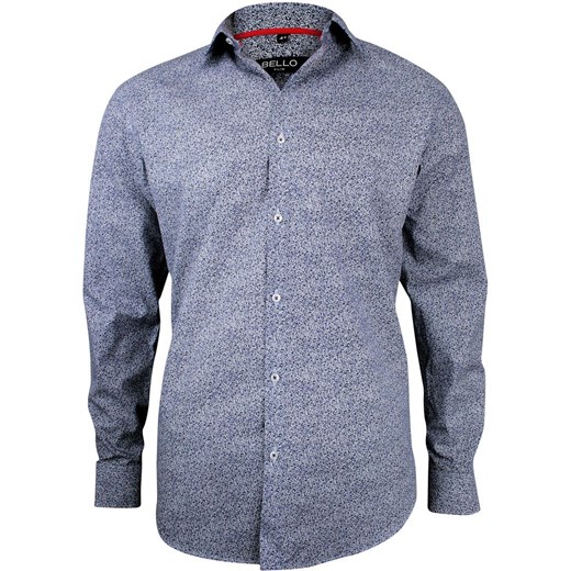 Bello koszula męska w kwiaty elegancka z długimi rękawami w BELLO koszule męskie Men`s Shirts