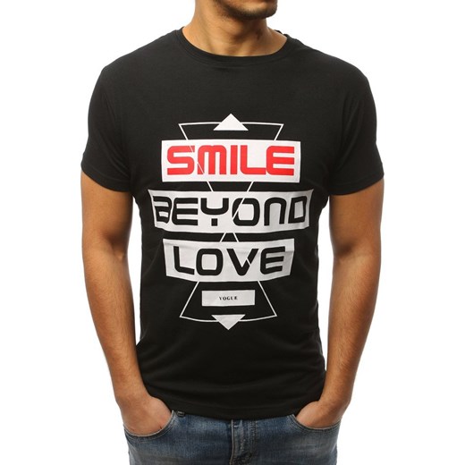wylot T shirt męski Dstreet Odzież Męska GW czarny T shirty wylot T shirt męski Dstreet Odzież Męska GW czarny T shirty