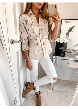 Koszula ażurowa beżowa L'Amour L'amour Boutique - kod rabatowy