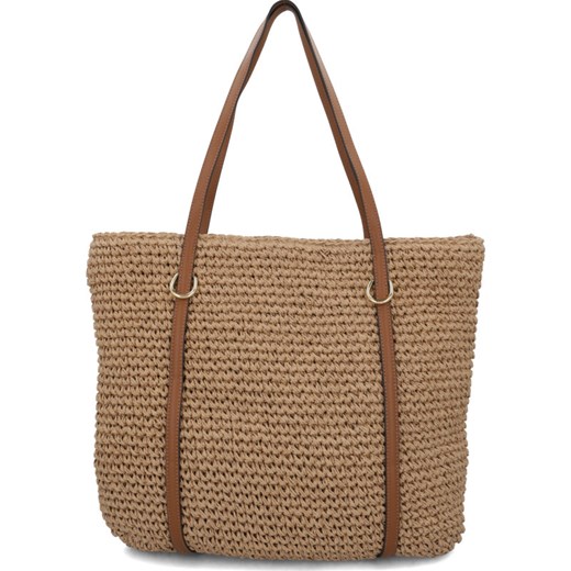 Shopper bag Lauren Ralph brązowa duża Shopper bag Lauren Ralph brązowa duża