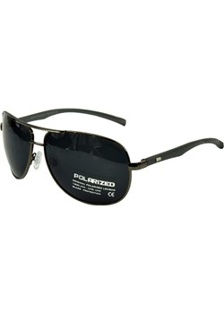 Okulary przeciwsłoneczne polaryzacyjne PILOTKI AVIATOR - Grafitowy połysk \ czarny Jk Collection JK-Collection - kod rabatowy