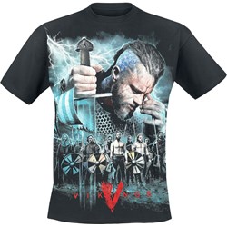 T-shirt męski Vikings na wiosnę z krótkim rękawem  - zdjęcie produktu