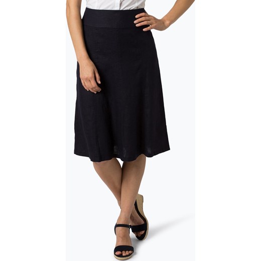 trwałe modelowanie Spódnica Gerry Weber Edition midi z lnu Odzież Damska UB granatowy Spódnice QCWN trwałe modelowanie Spódnica Gerry Weber Edition midi z lnu Odzież Damska UB granatowy Spódnice QCWN