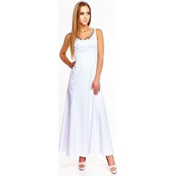 Sukienka Fokus na karnawał biała satynowa  - zdjęcie produktu