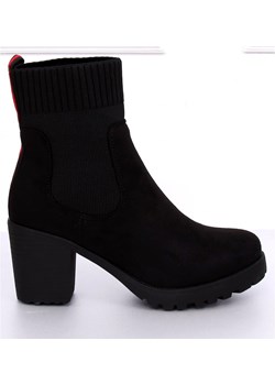 Botki na obcasie czarne M370 Black Butymodne promocja ButyModne.pl - kod rabatowy