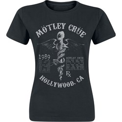 Bluzka damska Mötley Crüe z okrągłym dekoltem z krótkim rękawem z nadrukami  - zdjęcie produktu
